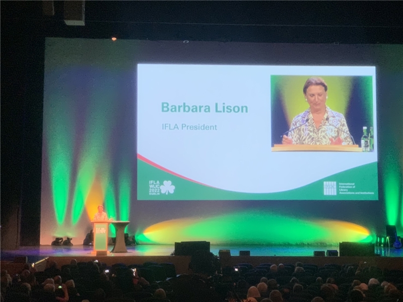 IFLA President Barbara Lison致詞
