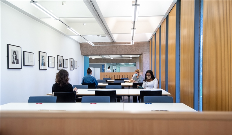 聖安德魯斯大學總圖書館2樓閱覽室一隅(照片由校方提供)。