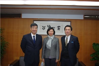 2011年3月10日  南京圖書館館長徐小躍教授來訪