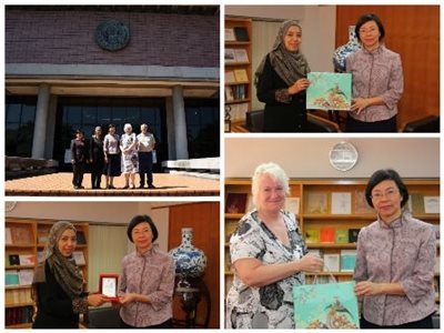 2014.10.20 University Librarian Missingham and Director-general Ahmad came to visit the NCL