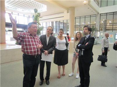 2015.4.25 Dr. Nicolas Bauque of the French Office in Taipei, together with other 6 companions, come to visit the NCL