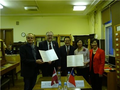 國家圖書館與拉脫維亞國家圖書館共同設立「臺灣漢學資源中心」
