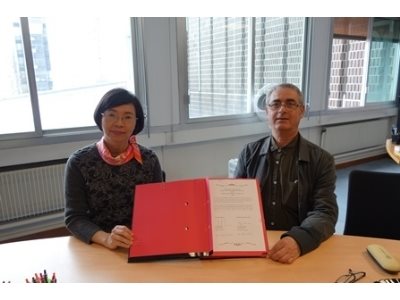Signing of the Memorandum of Cooperation (MOU) between the National Central Library, Taiwan and the Lyon Public Library, France