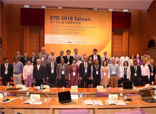 首度於臺灣舉辦之「第21屆國際電子學位論文學術研討會(ETD 2018)」在本館隆重開幕