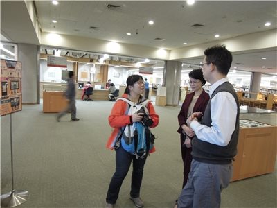 2015.12.03 Librarian Kitty Siu, Digital Scholarship Lab of Chinese University of Hong Kong Library visits the NCL