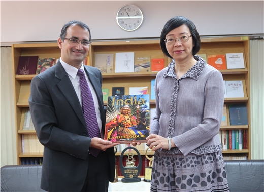 印度台北協會副會長賈旭明先生(Deputy Director General Sandeep Jakhar)來館拜會館長
