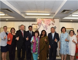 Writing about Taiwan through danqing: The National Central Library and India Taipei Association hold the “Exhibition of Hua Niao Paintings”